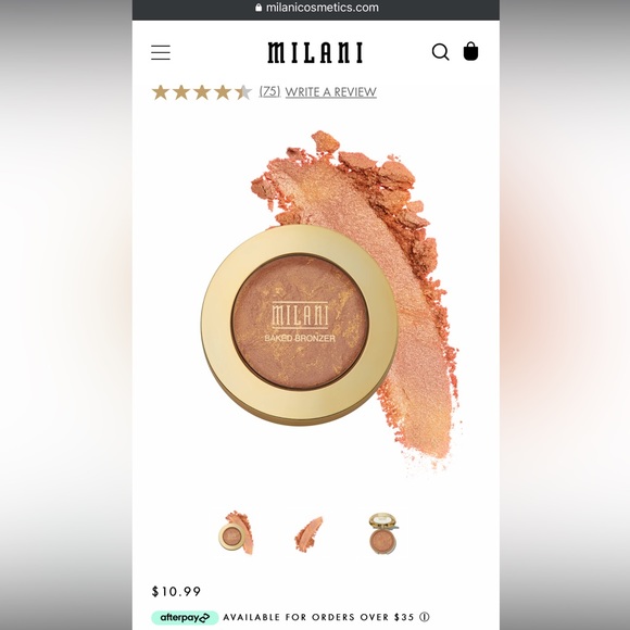 Milani Baked Bronzer in shade Glow - Picture 2 of 6